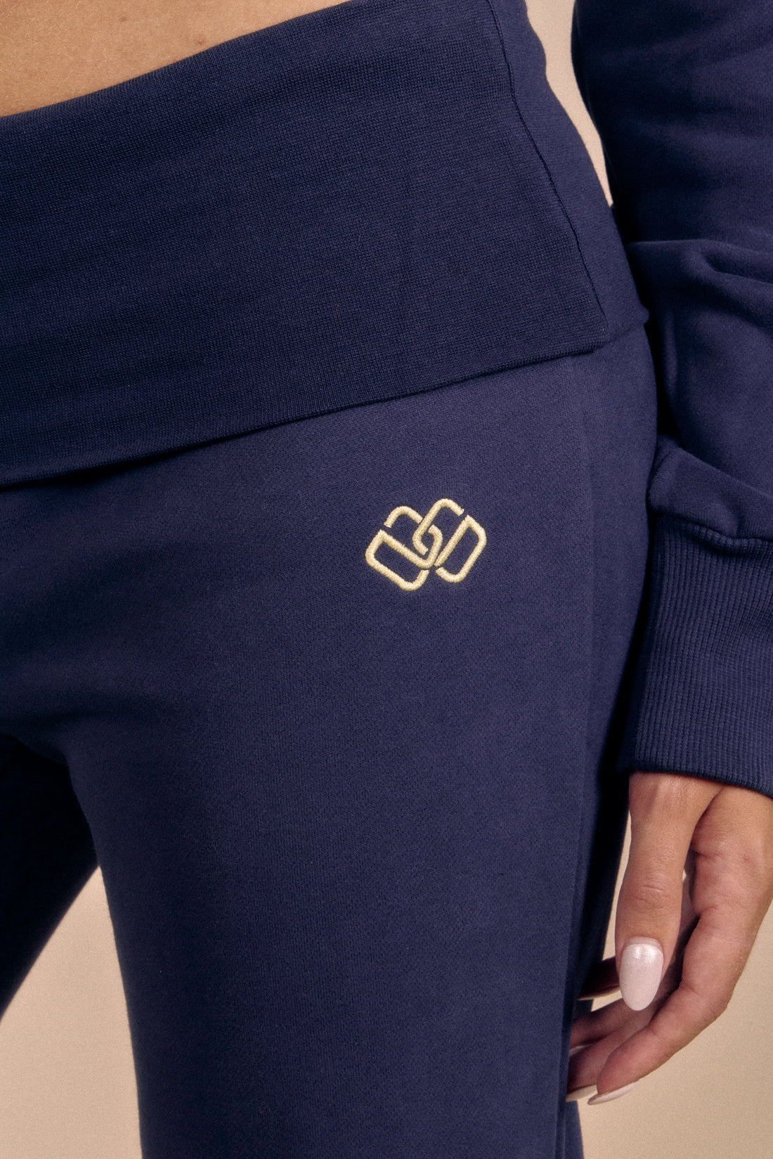 ⁠⁠Women’s Foldover Joggers - Midnight Navy